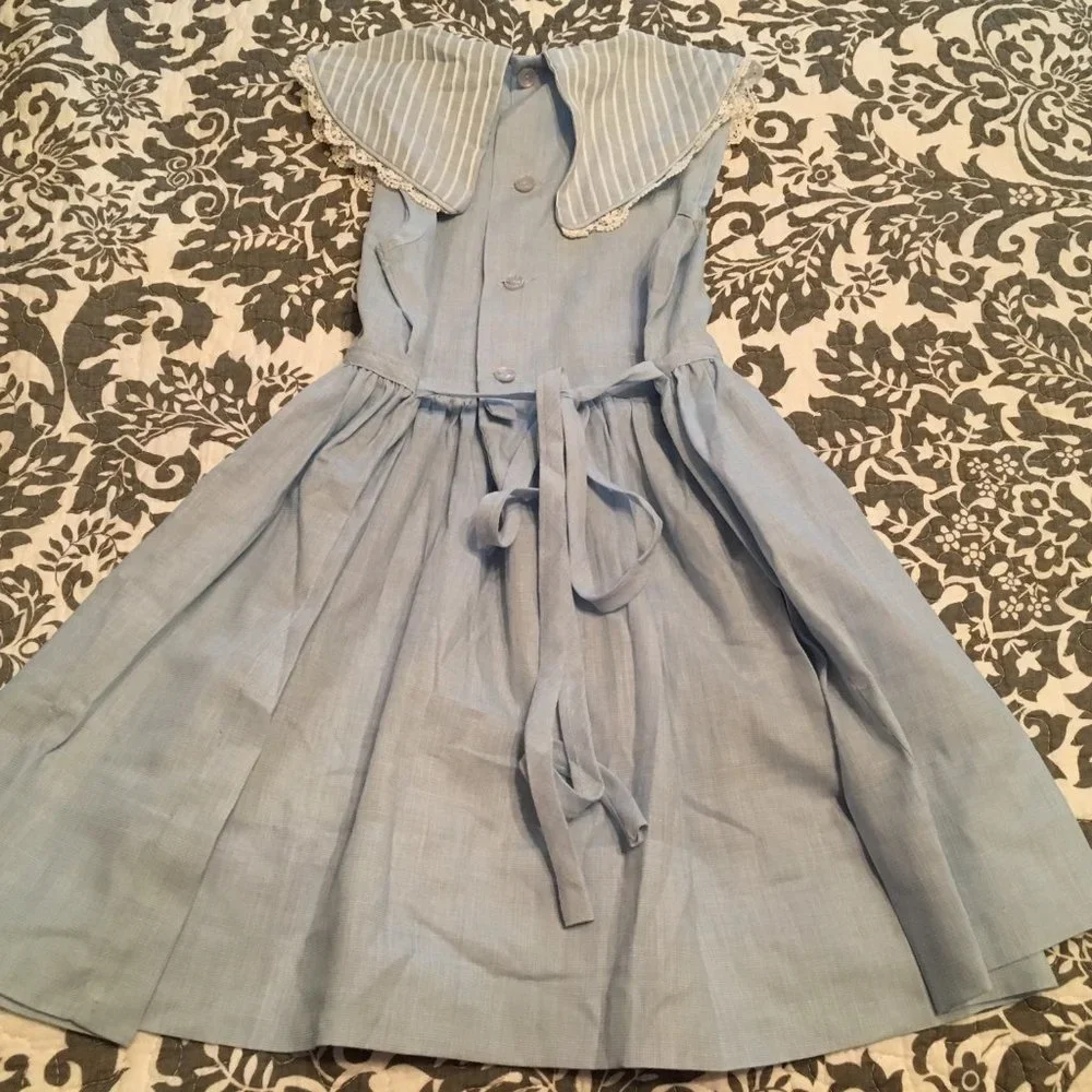 Vintage 80s Peaches 'N Cream kids dress spring summer Easter